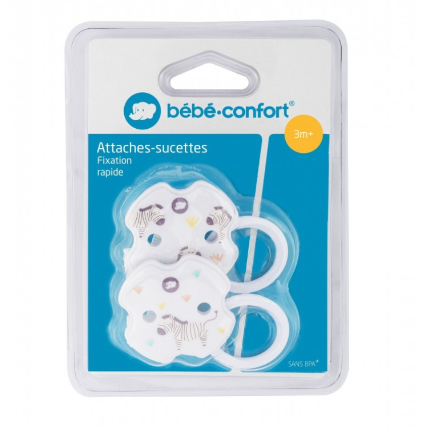 BEBE CONFORT - ATTACHES SUCETTES CLIP CROIX SAVANNAH 3M | BEBECONFORT · 67 MAD