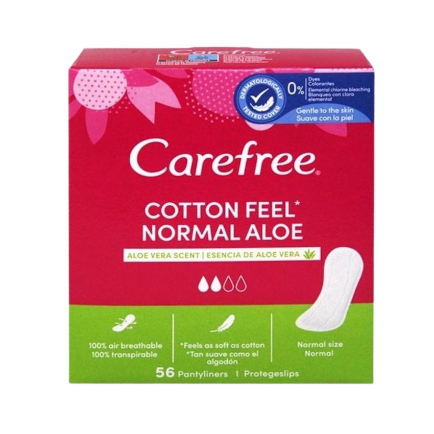 CAREFREE - COTTON FEEL NORMAL ALOE 56PCS