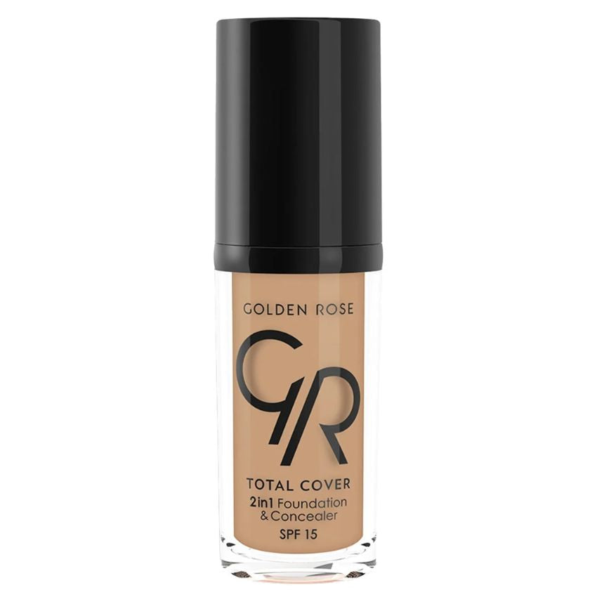 GOLDEN ROSE TOTAL COVER 2IN1FPOUNDATION & CONCEALER 18 CAPPUCCINO