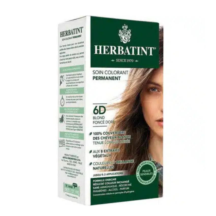 HERBATINT - SOIN COLORANT 6D BLOND FONCE DORE 170ML