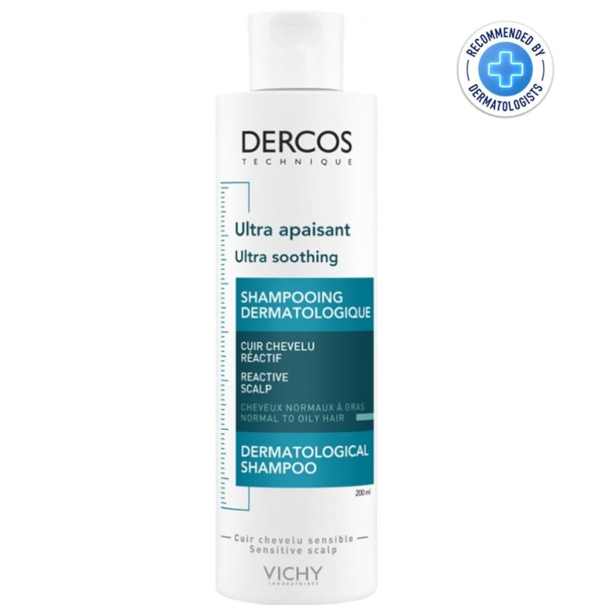 DERCOS - SHAMPOOING DERMATOLOGIQUE ULTRA APAISANT CHEVEUX GRAS