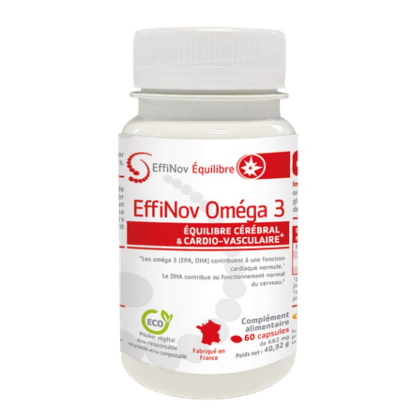 EFFINOV - OMEGA 3 EQUILIBRE CEREBRAL ET CARDIO VASCULAIRE 60 CAPSULES