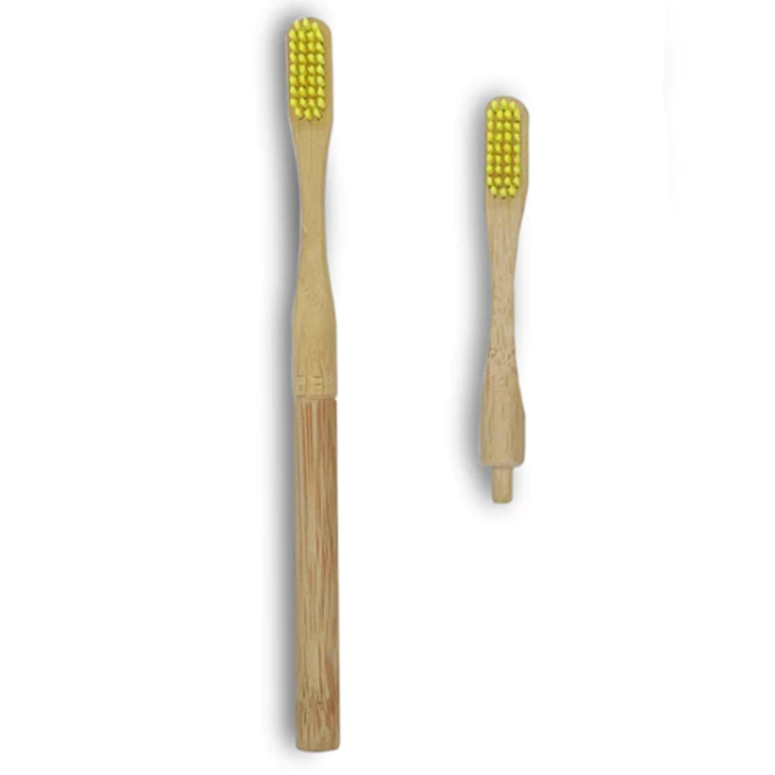 DENTI SMILE - BROSSE A DENTS 2 TETES JAUNE