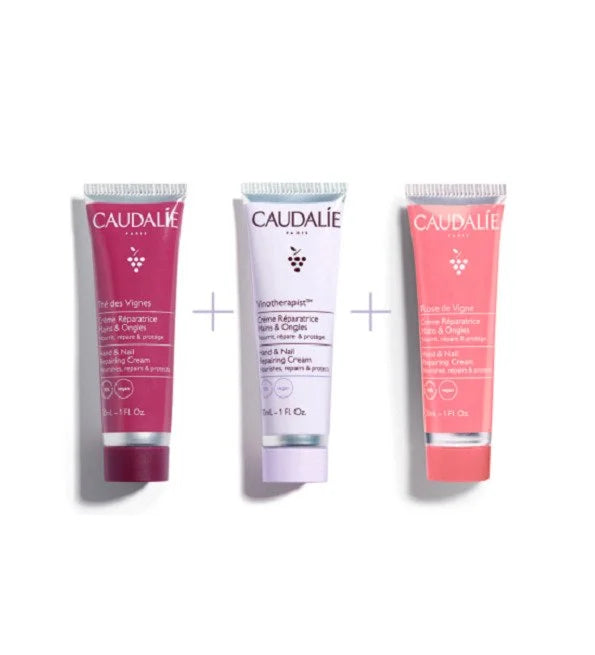 CAUDALIE - TRIO CREMES MAINS HYDRATATION
