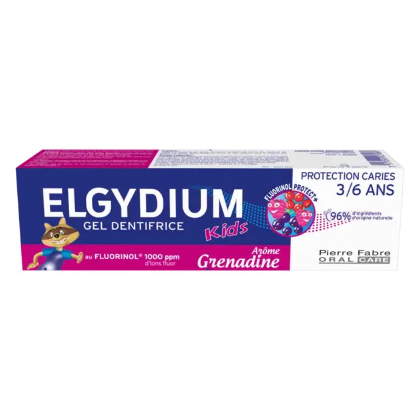 ELGYDIUM - KIDS ARÔME GRENADINE 3/6 ANS - DENTIFRICE ENFANT