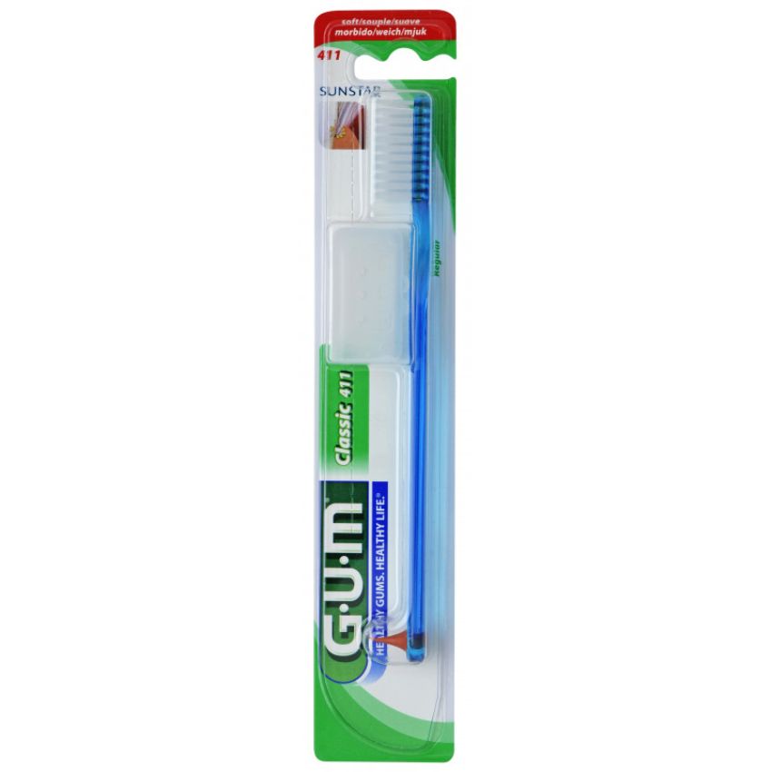 GUM - BROSSE À DENT CLASSIQUE SOUPLE 411