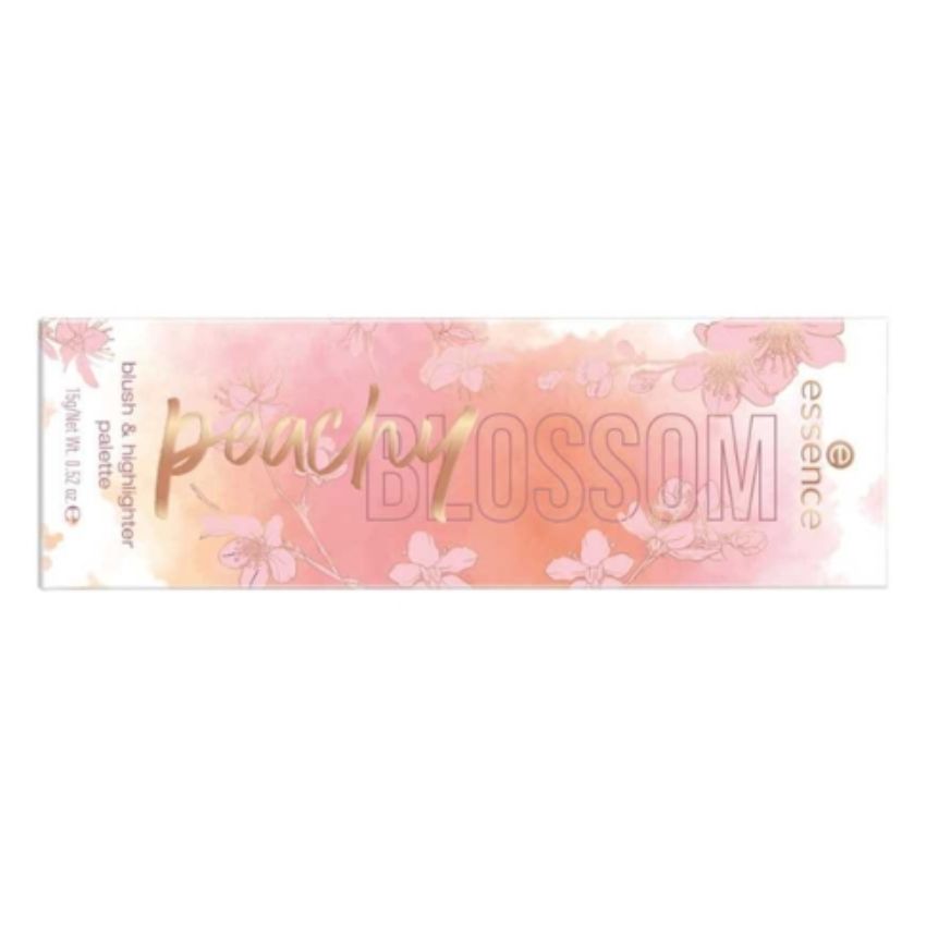 ESSENCE - PEACHY BLOSSOM BLUSH ET HIGHLIGHTER PALETTE