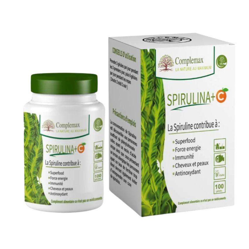 COMPLEMAX - SPIRULINE VITAMINE C 400 MG 120 GELULES