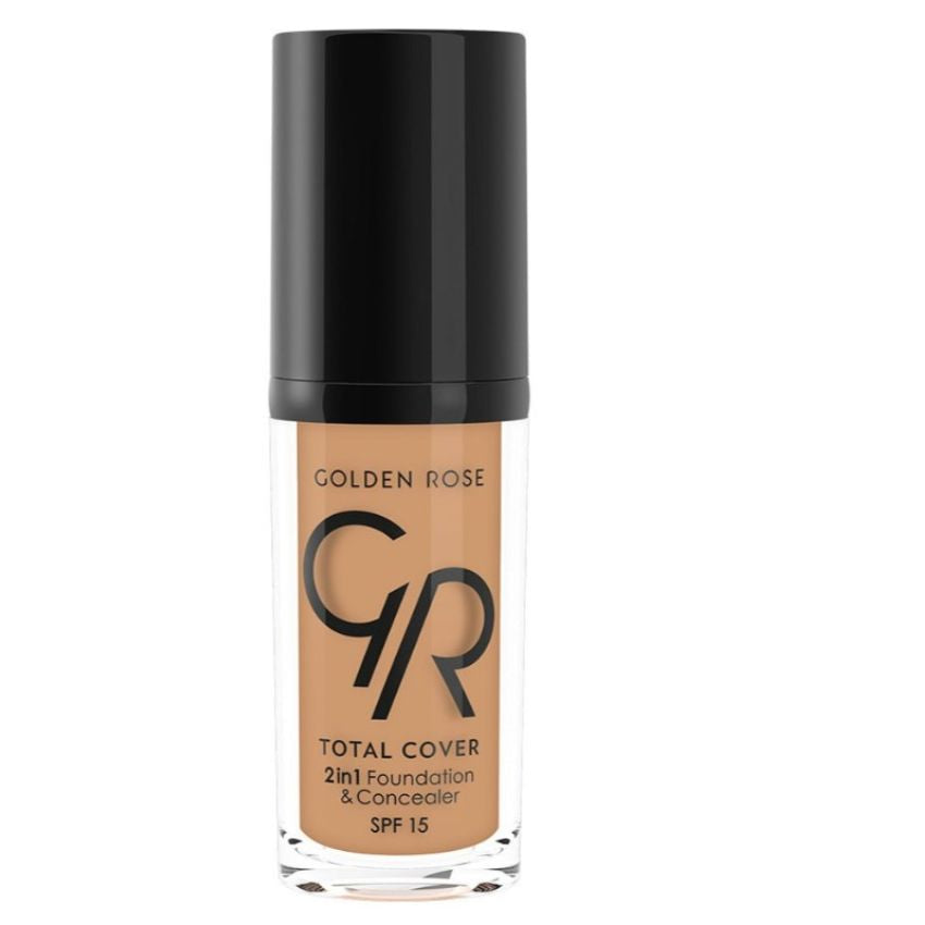 GOLDEN ROSE TOTAL COVER 2IN1FPOUNDATION & CONCEALER 17 GOLDEN BEIGE