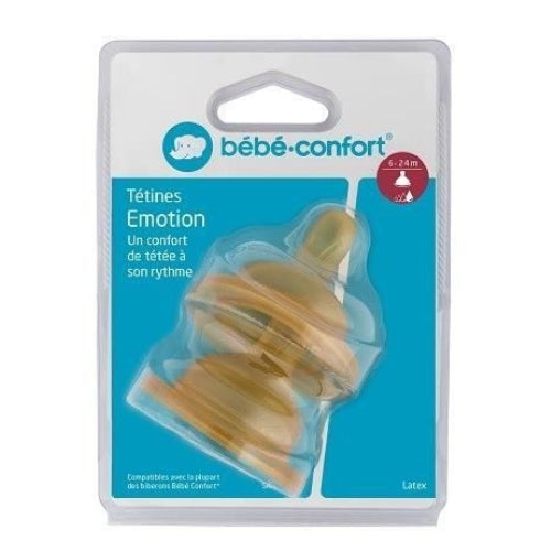 BEBE CONFORT - TETINES EMOTION LATEX 6 MOIS | BEBECONFORT · 55 MAD