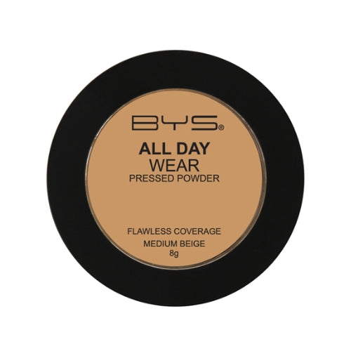 BYS - ALL DAY WEAR PRESSED POWDER MEDIUM BEIGE