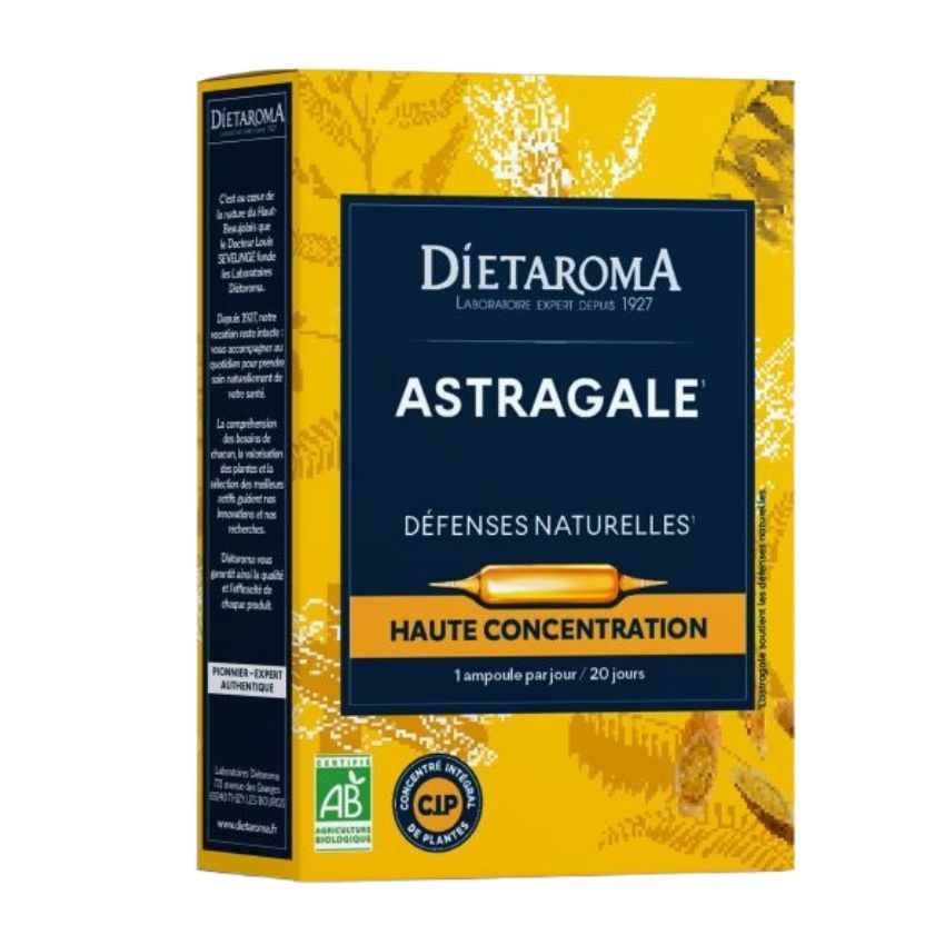 DIETAROMA - ASTRAGALE - HAUTE CONCENTRATION 20 AMPOULES