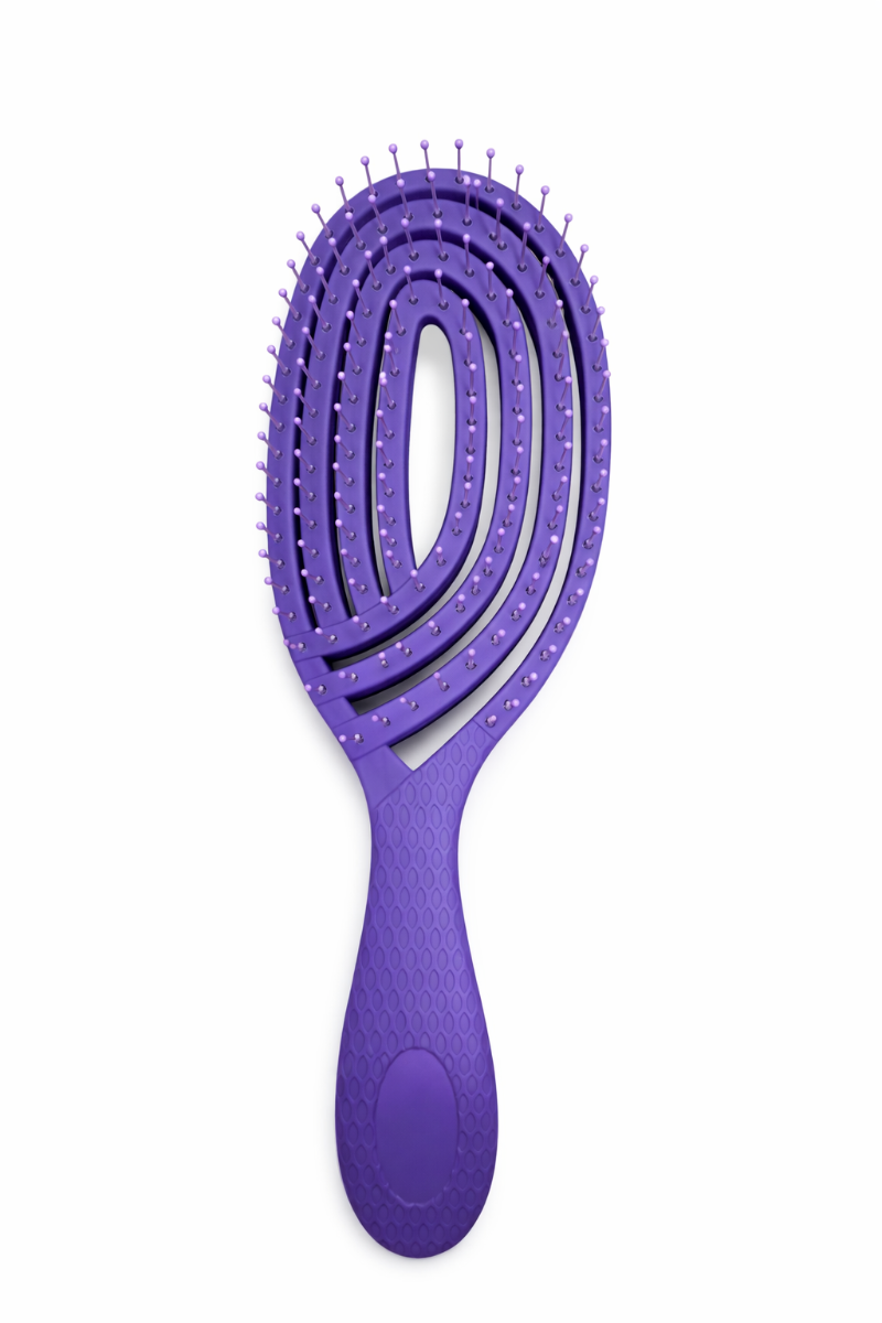 CECILIA - BROSSE CHEVEUX DETANGLER OVALE MAUVE HH2394