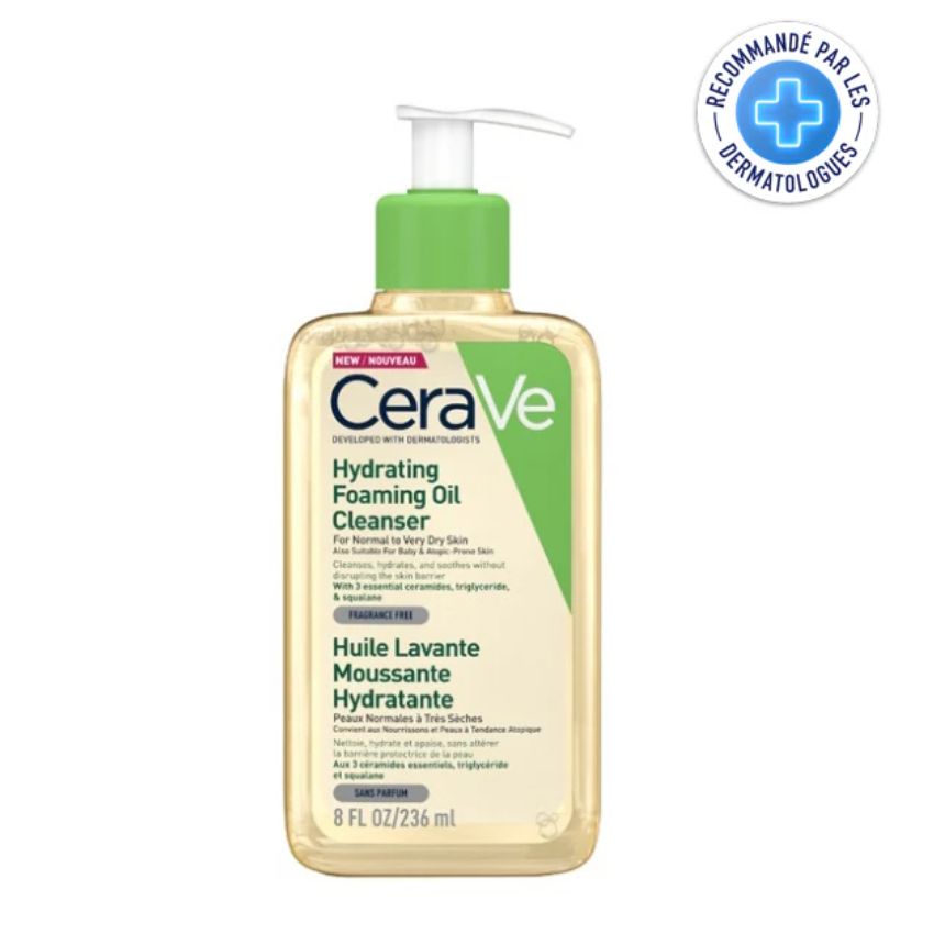 CERAVE - HUILE LAVANTE MOUSSANTE HYDRATANTE 236ML