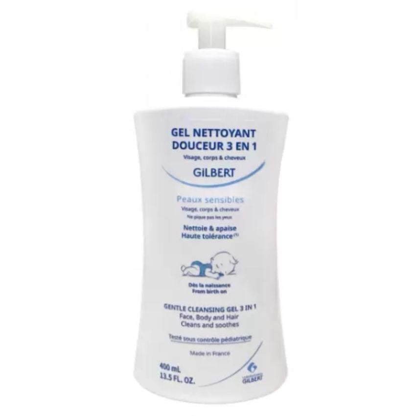 GILBERT - GEL NETTOYANT DOUCEUR 3 EN 1 400ML