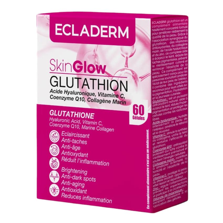 ECLADERM - SKIN GLOW GLUTATHION 60 GELULES