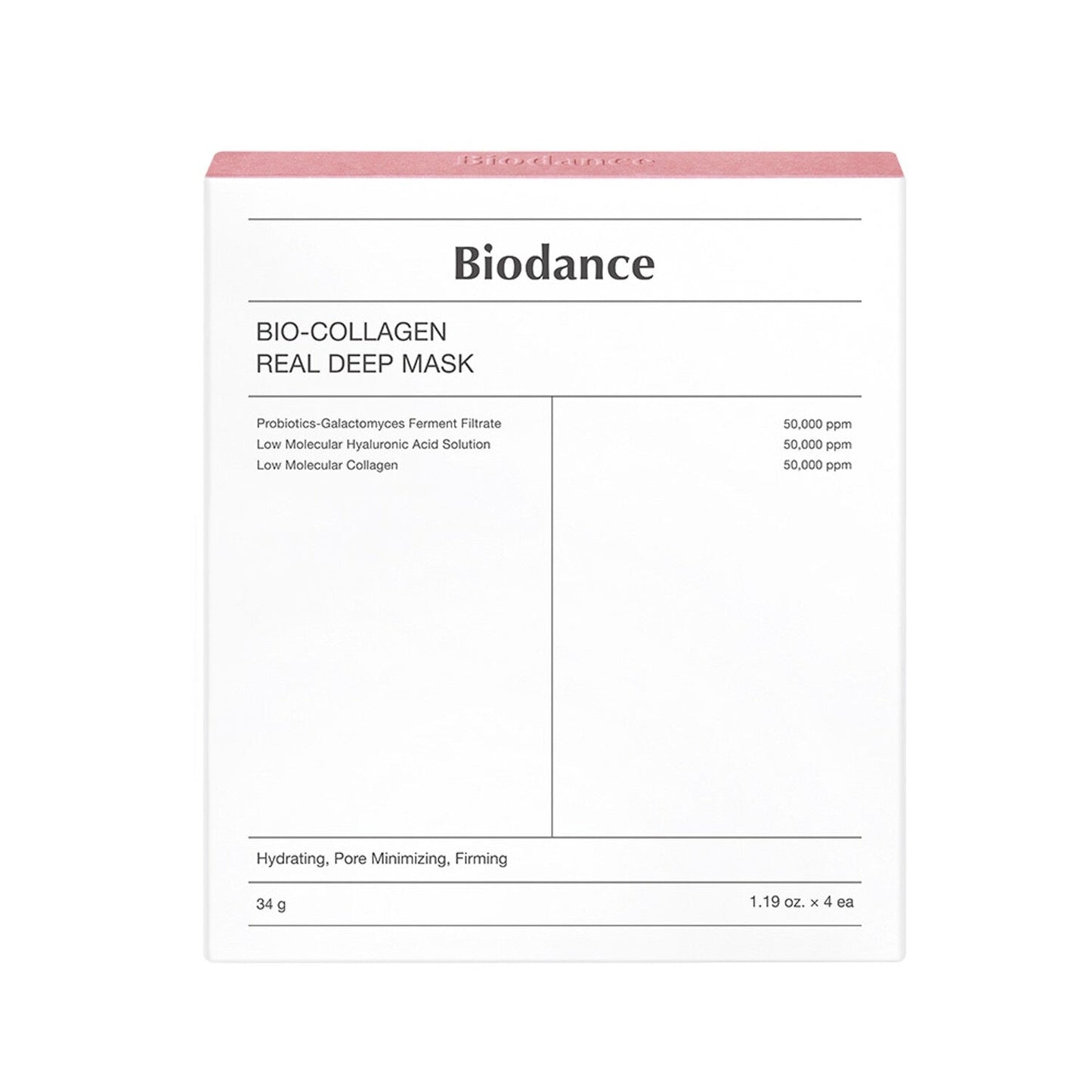 BIODANCE - BIO COLLAGEN REAL DEEP MASK PACK DE 4