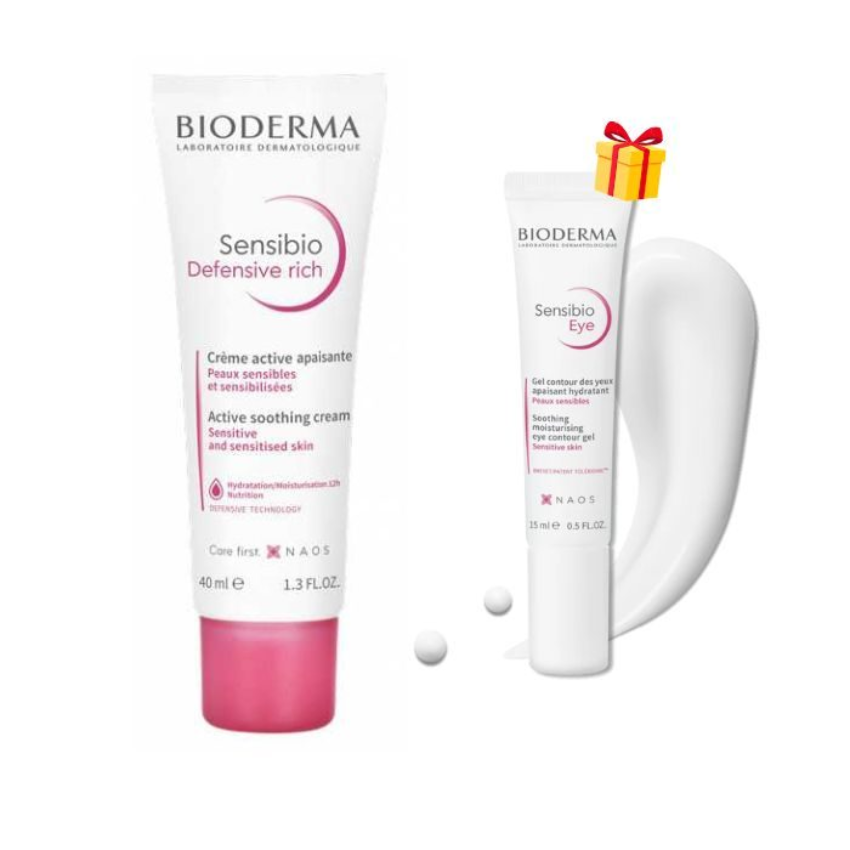 BIODERMA - COFFRET SENSIBIO DEFENSIVE RICH SENSIBIO EYE 15 ML