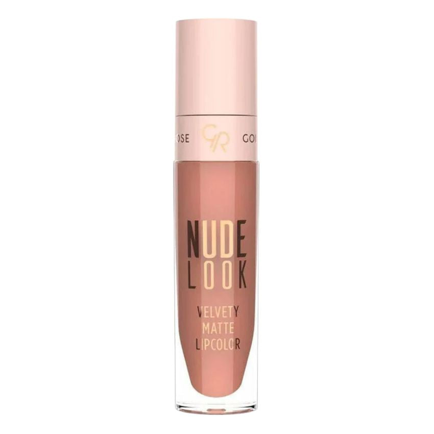 GOLDEN ROSE NUDE LOOK VELVETY MATTE LIP LIPCOLOR 02 PEACHY NUDE