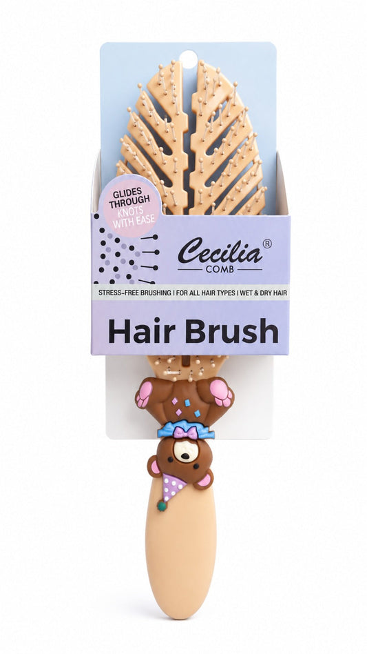 CECILIA - BROSSE CHEVEUX ENFANT OVALE BEIGE 2134