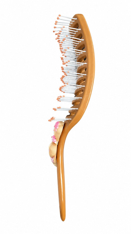 CECILIA - BROSSE CHEVEUX ENFANT CARRE MARRON 2133