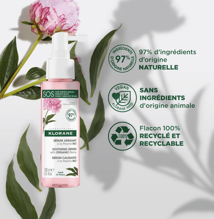 KLORANE - SÉRUM APAISANT À LA PIVOINE BIO 100 ML - Beauté Maroc