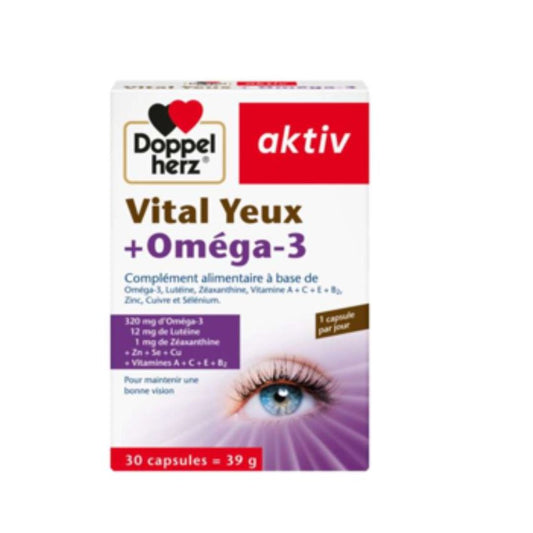 DOPPEL HERZ - AKTIV VITAL YEUX OMEGA-3 30 CAPSULES