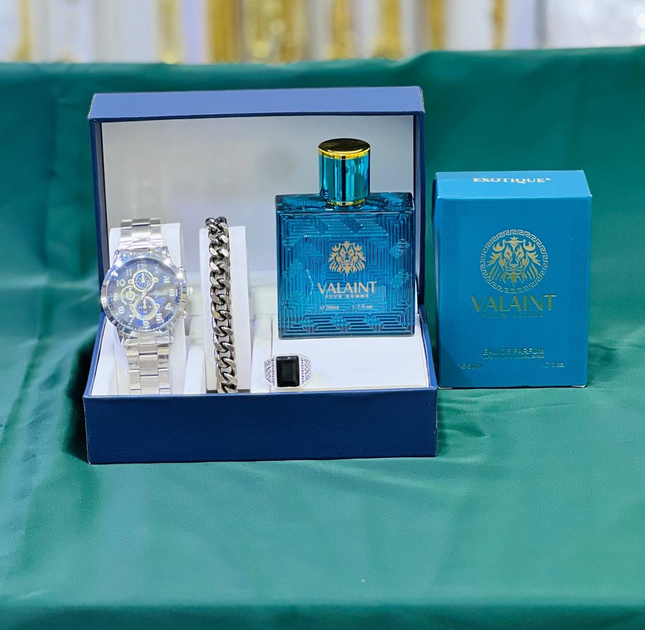 طقم هدايا ساعة وإكسسوارات – موديل 259