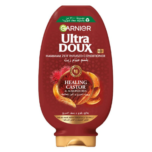 GARNIER - ULTRA DOUX APRÈS-SHAMPOOING RICIN/AMANDE 200ML