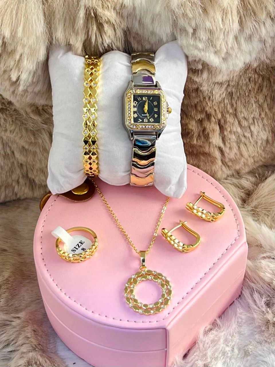 طقم ساعة وإكسسوارات – رقم 298