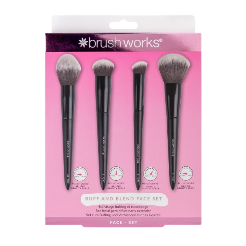 BRUSHWORKS - BUFF AND BLEND FACE SET 4PC