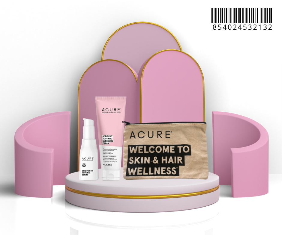 ACURE - PACK CLEANSING CREAM 118 ML BRIGHTENING GLOWING SERUM 30ML