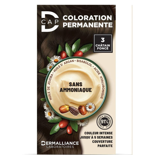 D-CAP - COLORATION PERMANENTE N3 CHATAIN FONCE