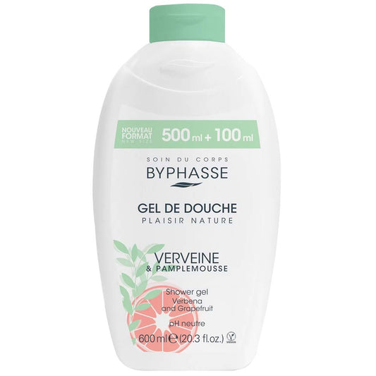 BYPHASSE - GEL DE DOUCHE VERVEINE & PAMPLEMOUSSE PLAISIR NATURE 600ML