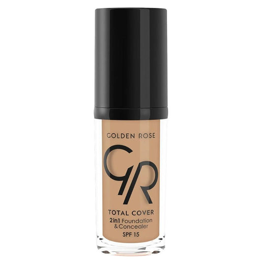 GOLDEN ROSE TOTAL COVER 2IN1FPOUNDATION & CONCEALER 18 CAPPUCCINO