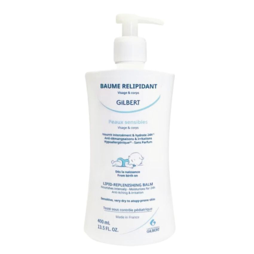 GILBERT - BAUME RELIPIDANT PEAUX SENSIBLES 400ML
