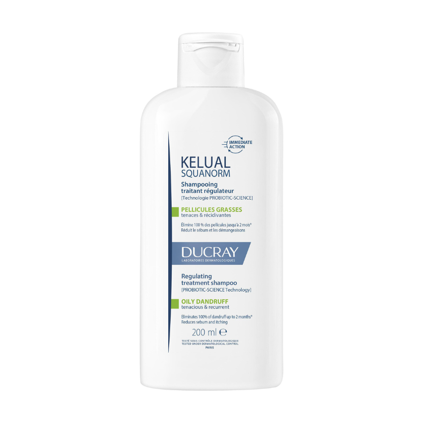 DUCRAY - KELUAL SQUANORM SHAMPOOING NORMALISANT PELLICULES GRASSE 200ML