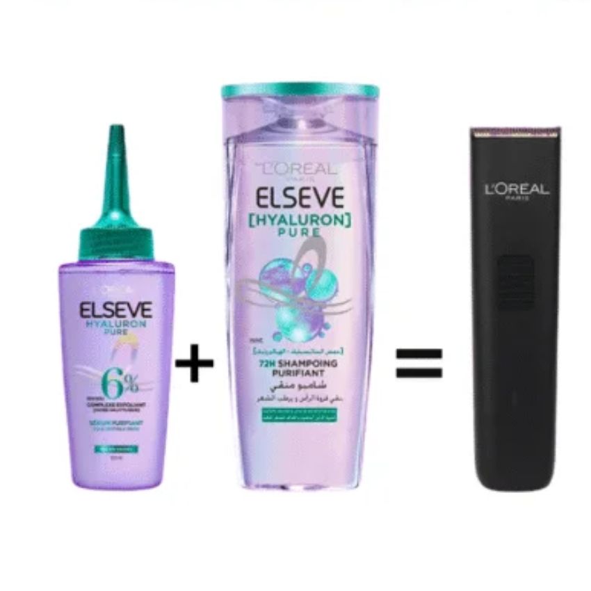ELSEVE - HYALURON PURE SERUM 100ML SHAMPOOING 200ML = TONDEUSE OFFERTE