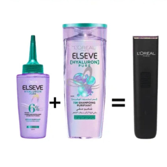 ELSEVE - HYALURON PURE SERUM 100ML SHAMPOOING 200ML = TONDEUSE OFFERTE