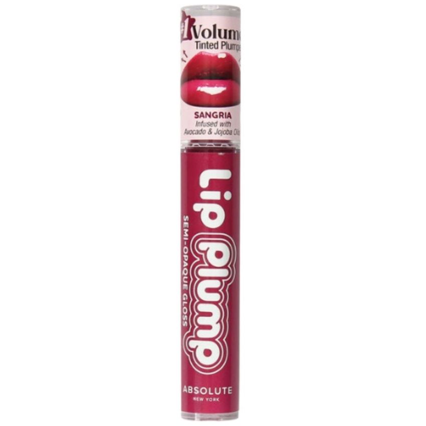 ABSOLUTE - LIP PLUMP SEMI-OPAQUE GLOSS SANGRIA