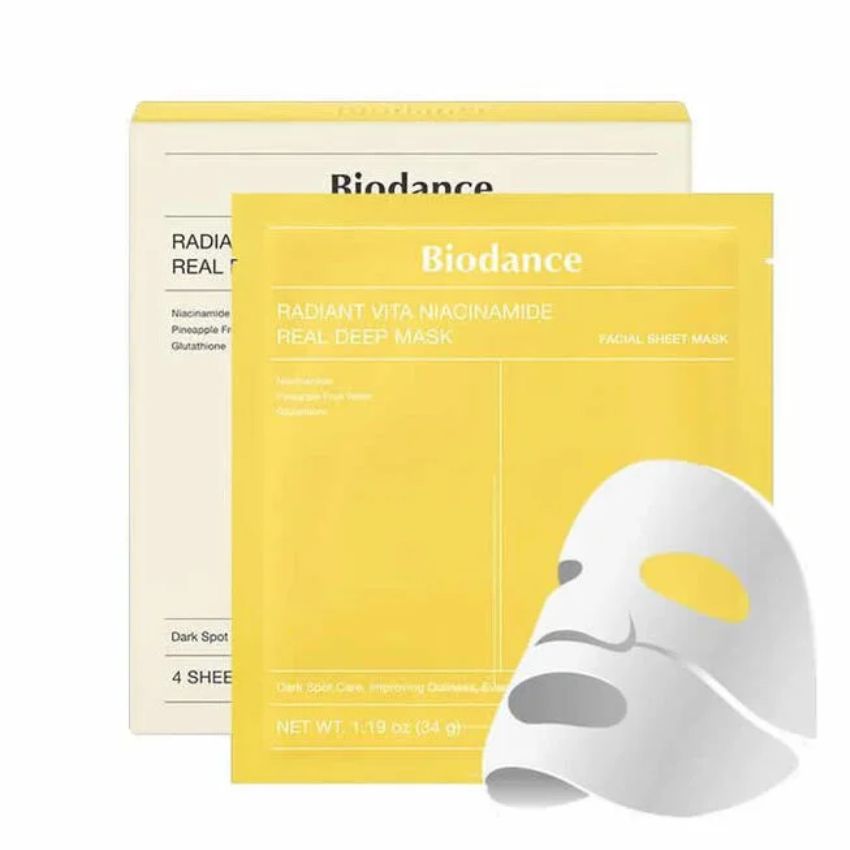 BIODANCE - RADIANT VITA NIACINAMIDE MASK PACK DE 4