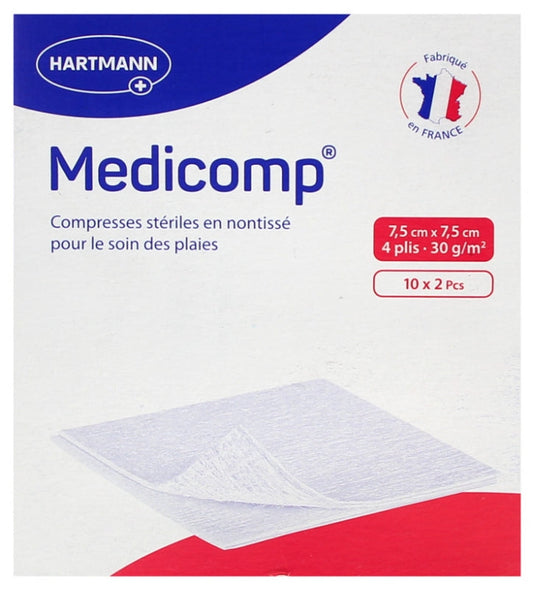 HARTMANN - MEDICOMP 7.5*7.5 4 PLIS