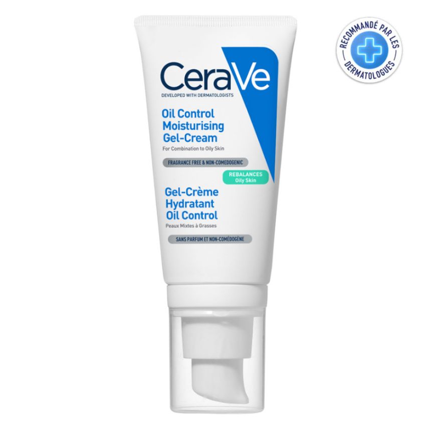 CERAVE - GEL CREME HYDRATANT OIL CONTROL PEAU MIXTE A GRASSE 52ML