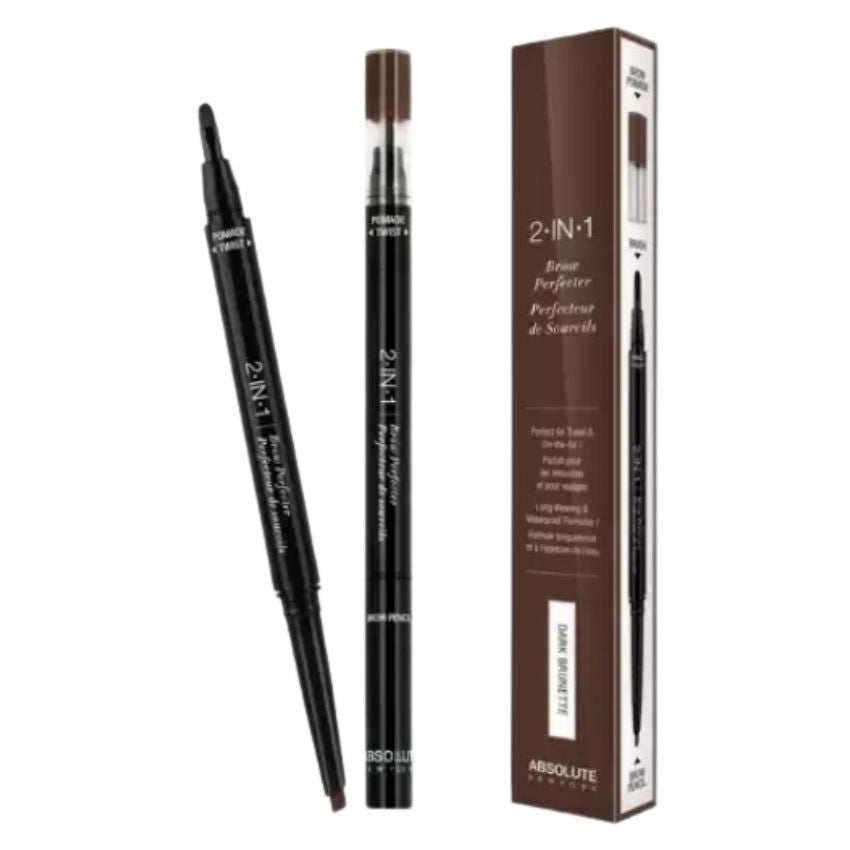 ABSOLUTE - 2 EN 1 BROW PERFECTER DARK BRUNETTE