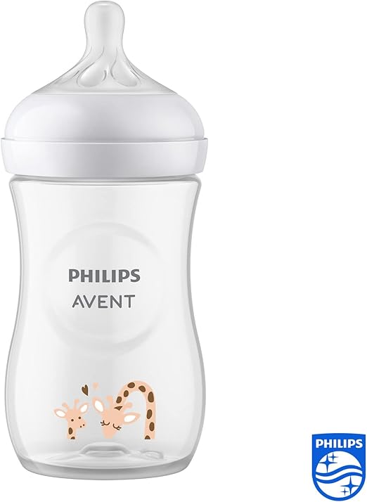 AVENT - BIBERON NATURAL 3.0 TEAT 1M+ 260ML DECO GIRAFFE SCY903/66