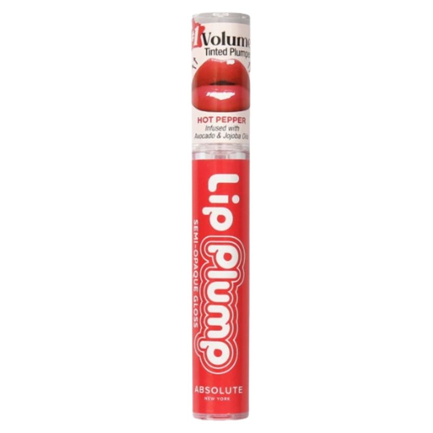 ABSOLUTE - LIP PLUMP SEMI-OPAQUE GLOSS HOT PEPPER