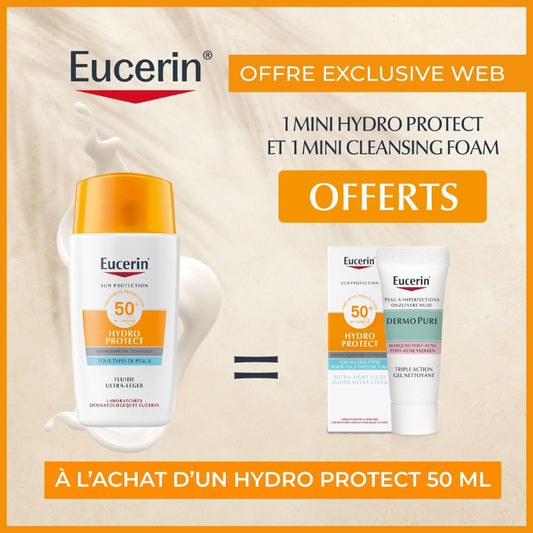 EUCERIN - ECRAN HYDRO PROTECT FLUIDE SOLAIRE ULTRA-LÉGER SPF50 50 ML