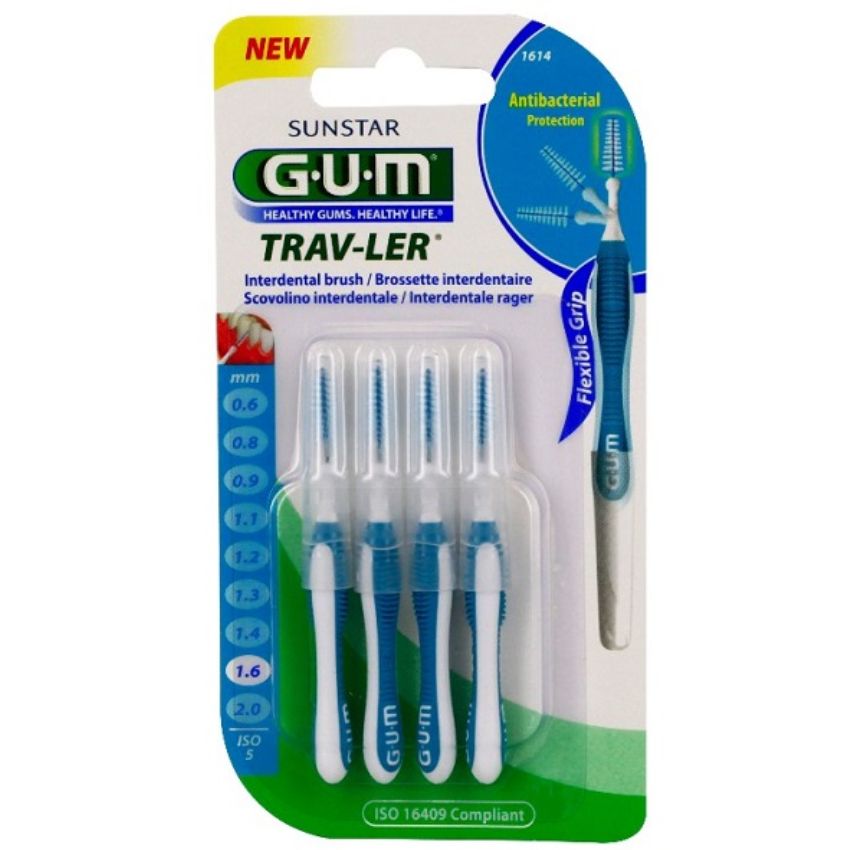 GUM - BROSSETTES TRAV-LER CONIQUES 1.6MM 1614