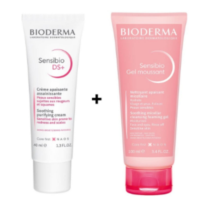 BIODERMA - SENSIBIO DEFENSIVE CREME 40ML SENSIBIO GEL MOUSSANT 100ML OFFERT
