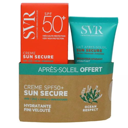 SVR - ECRAN SUN SECURE CREME BIODEGRADABLE SPF50 50ML LAIT AP SOLEIL 50ML OFFERT